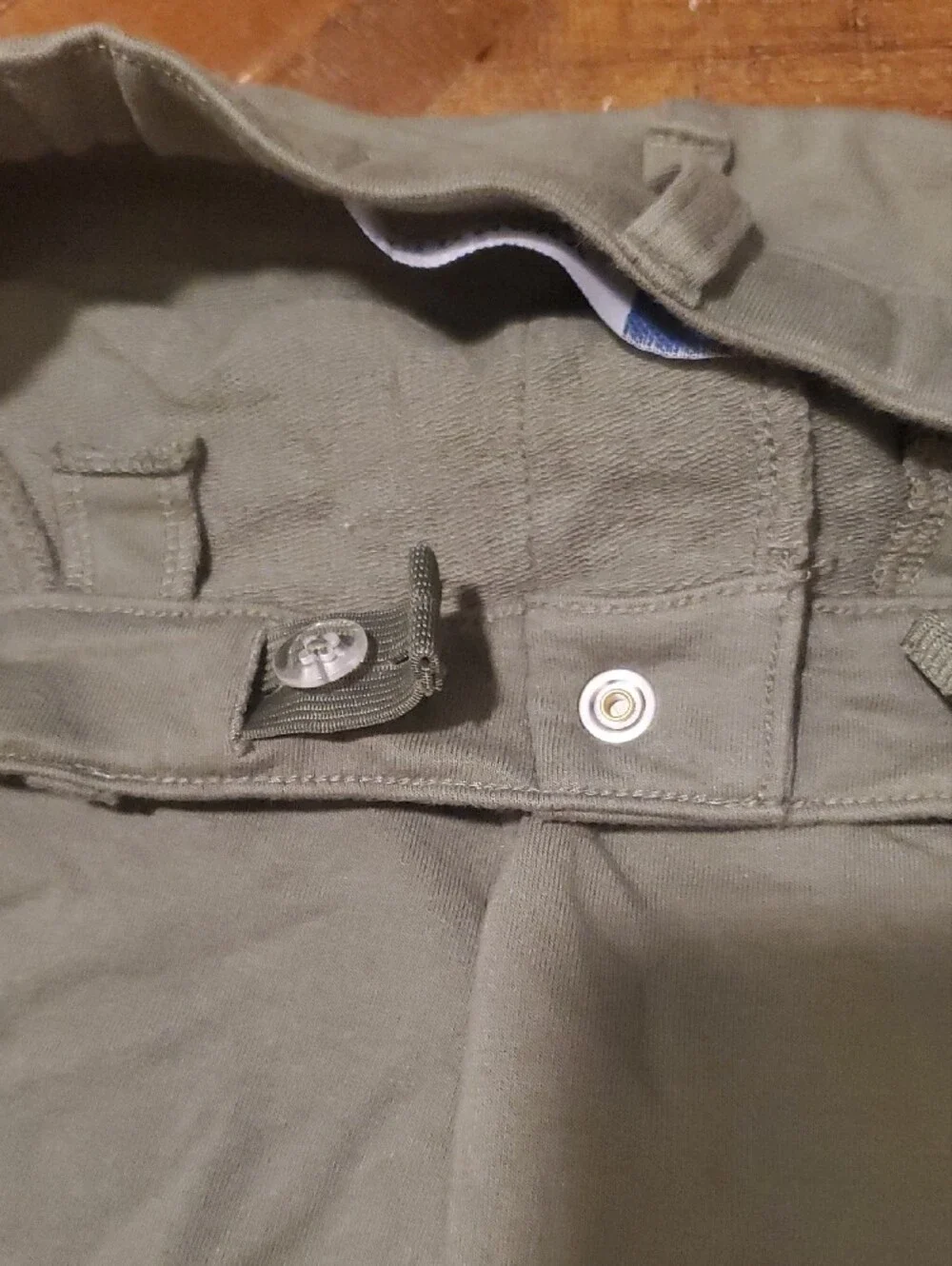 Old Navy Olive Green Kids Flat-Front Shorts